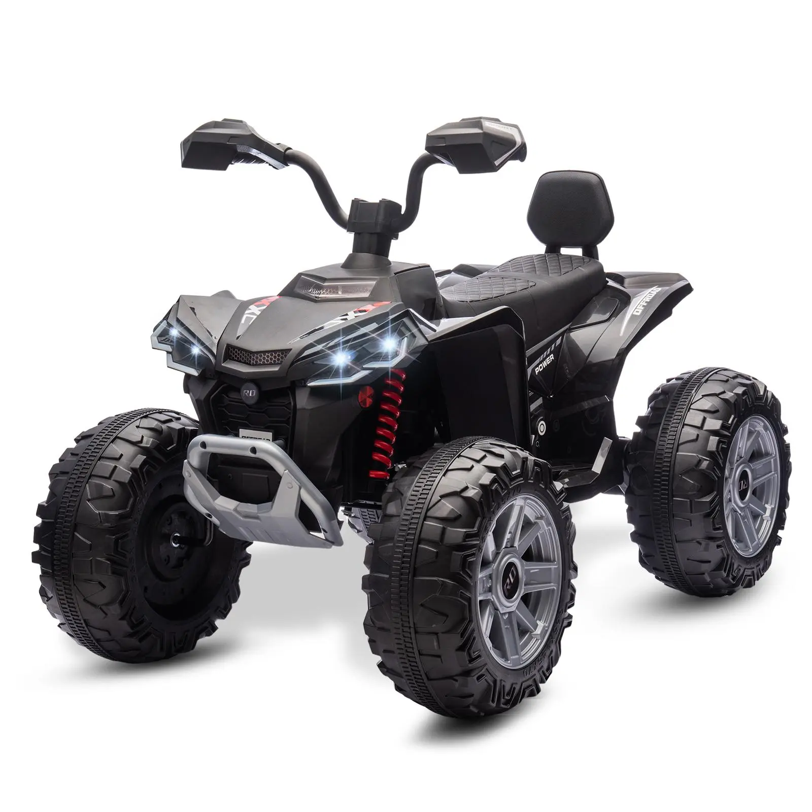 24V Kids ATV Ride-On Car with Bluetooth & LED Lights