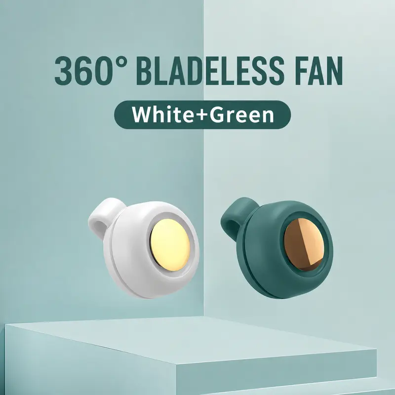 Summervibes Portable Bladeless Electric Fan with Adjustable Speeds