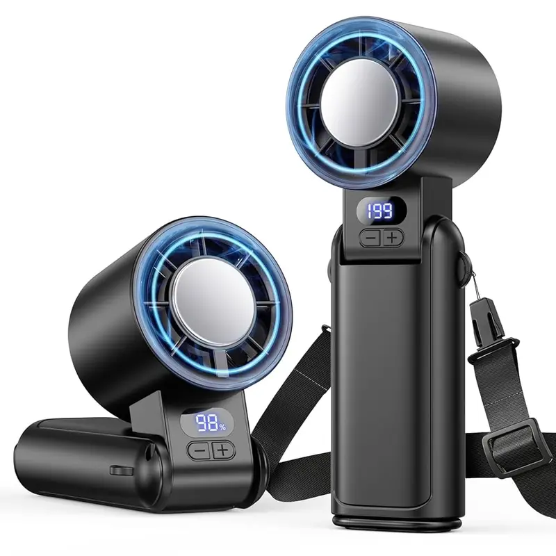 Benazcap Portable Handheld Turbo Fan 21,000 RPM & 199 Speeds