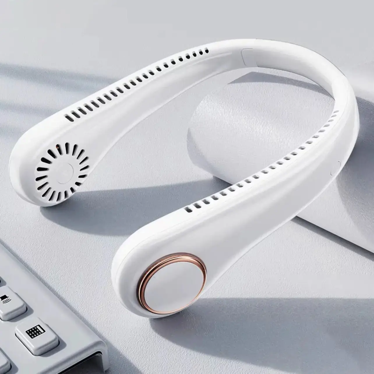 PQRQP Hands-Free Bladeless Neck Fan with 8-Hour Battery