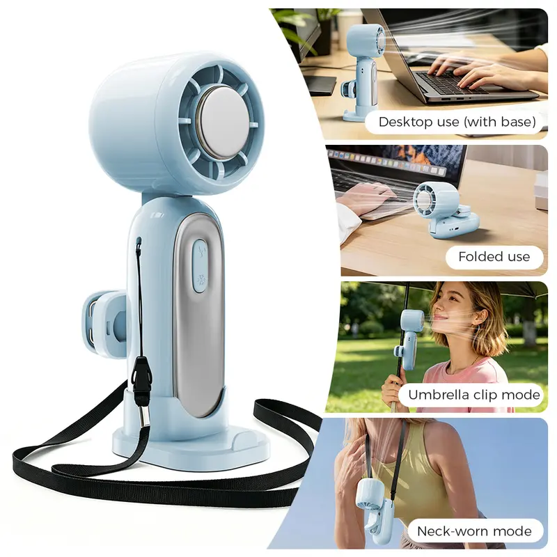 MAGIC JOHN Mini Handheld Cooling Fan – 199-Speed Portable Summer Fan