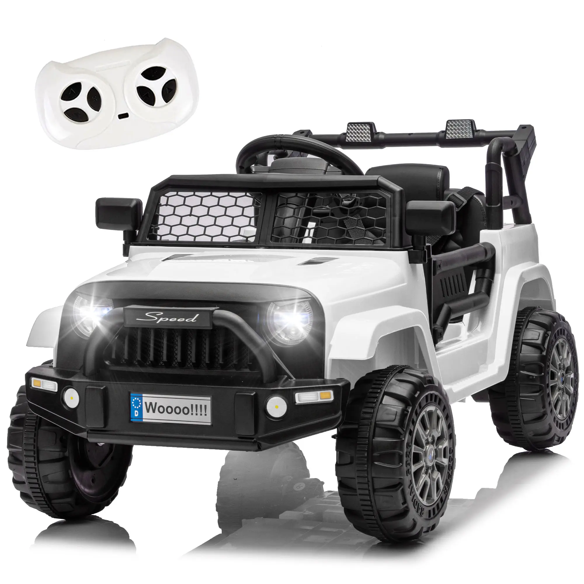 12V Kids Ride On Truck with Parental Control & Bluetooth