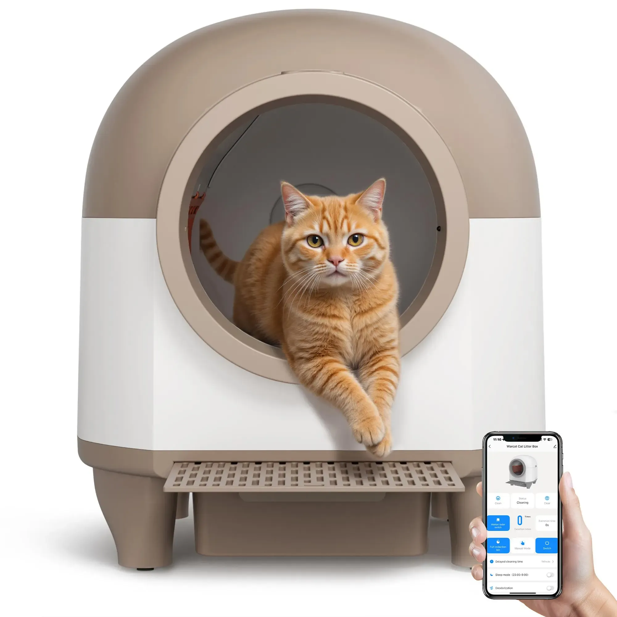 LOISEL Smart Self-Cleaning Cat Litter Box – App Control, Odor Control & Automatic Cleaning