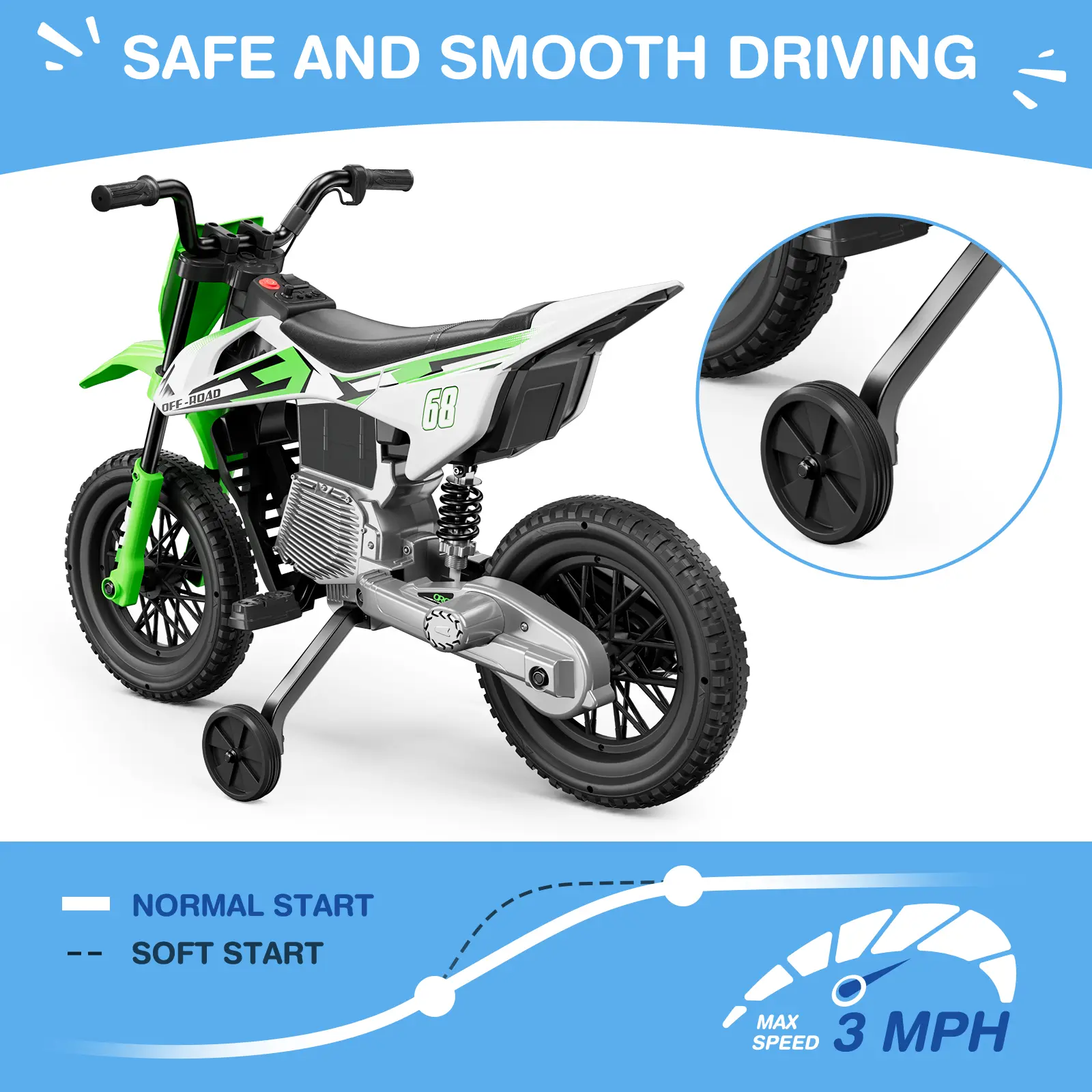 LIGIANT S6 Kids Motorcycle 12V with Wireless Connection