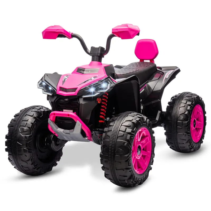 24V Kids ATV Ride-On Car with Bluetooth & LED Lights