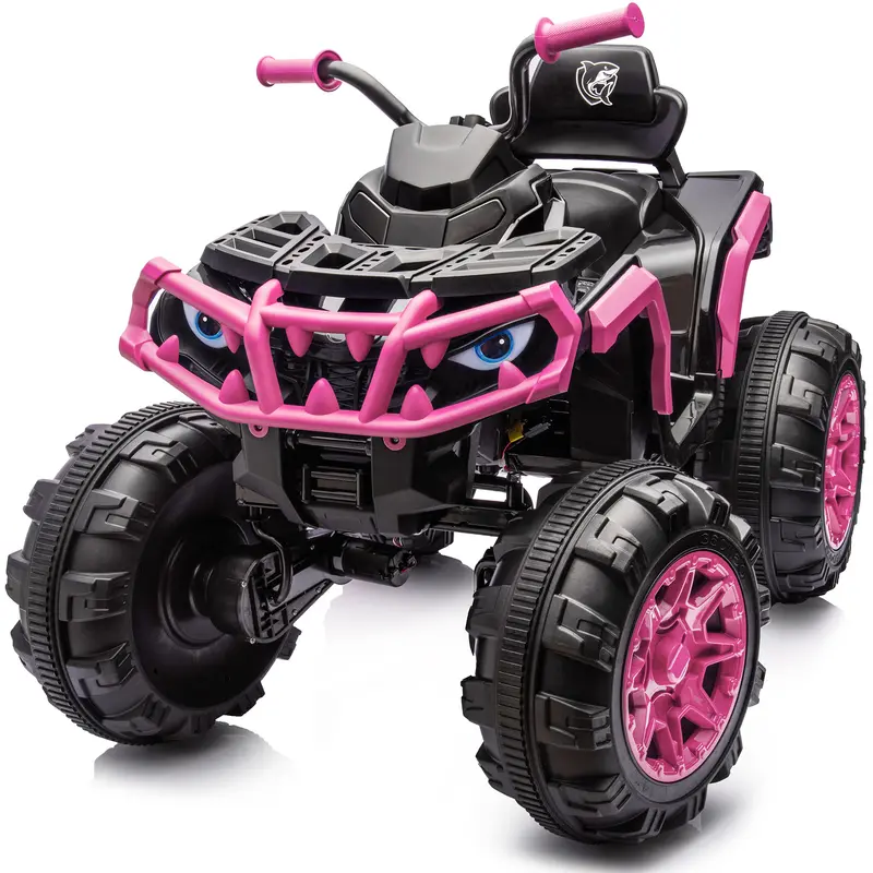 Hikiddo Shark Kids ATV 4 Wheeler, 24V 4WD Electric ATV Ride On Toy for Big Kids, 4X200W Motor, 5.6Mph Max Speed