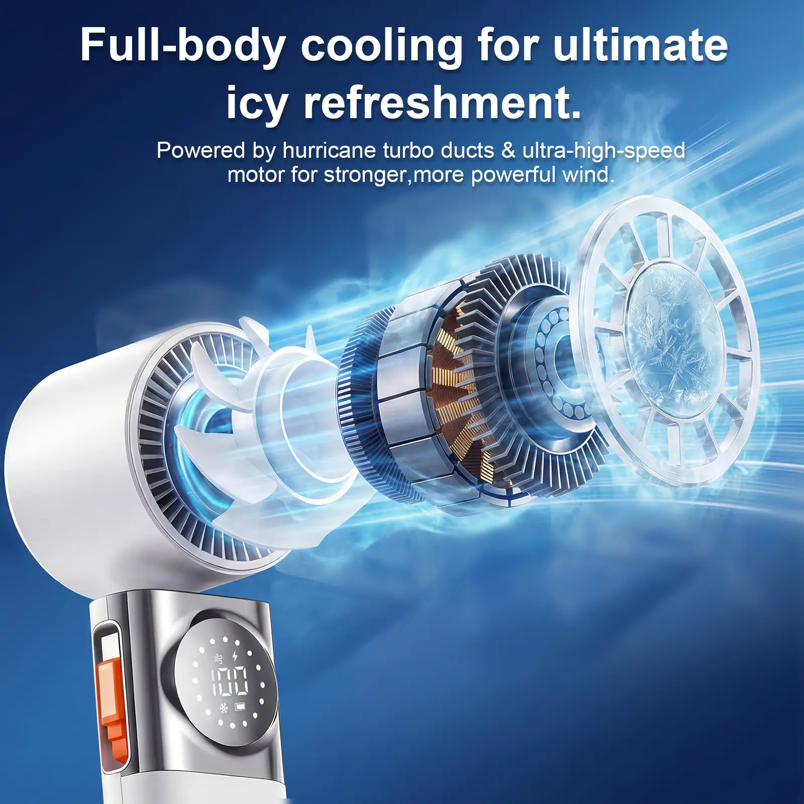 SWEETFULL 7-in-1 Portable Cooling Fan with Power Bank