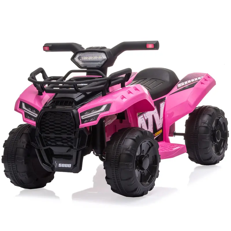 Bobike 6V Electric Kids ATV Quad Pink with Headlights