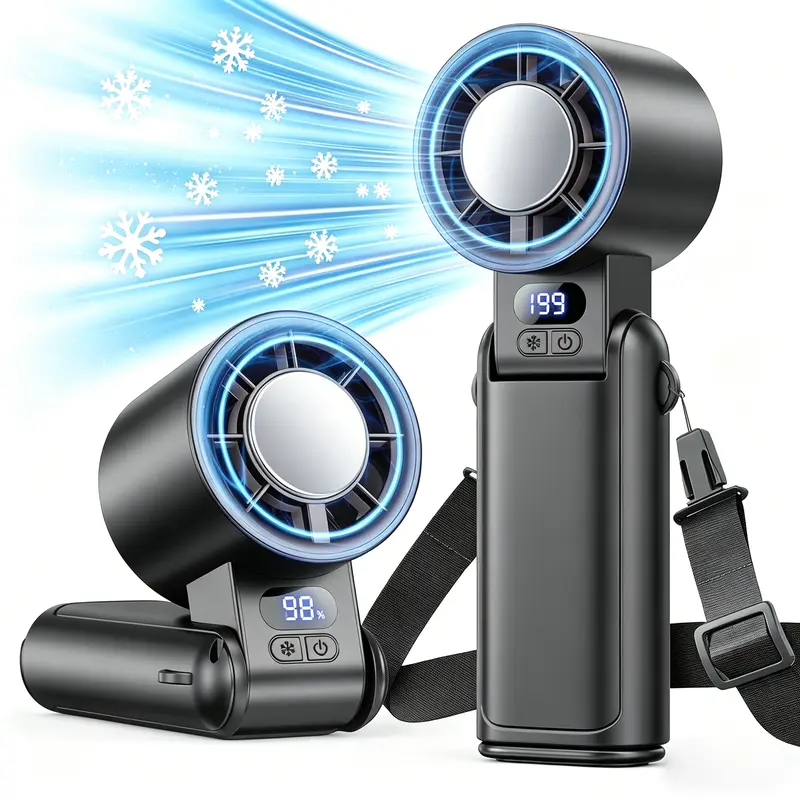 Benazcap Portable Handheld Turbo Fan 21,000 RPM & 199 Speeds
