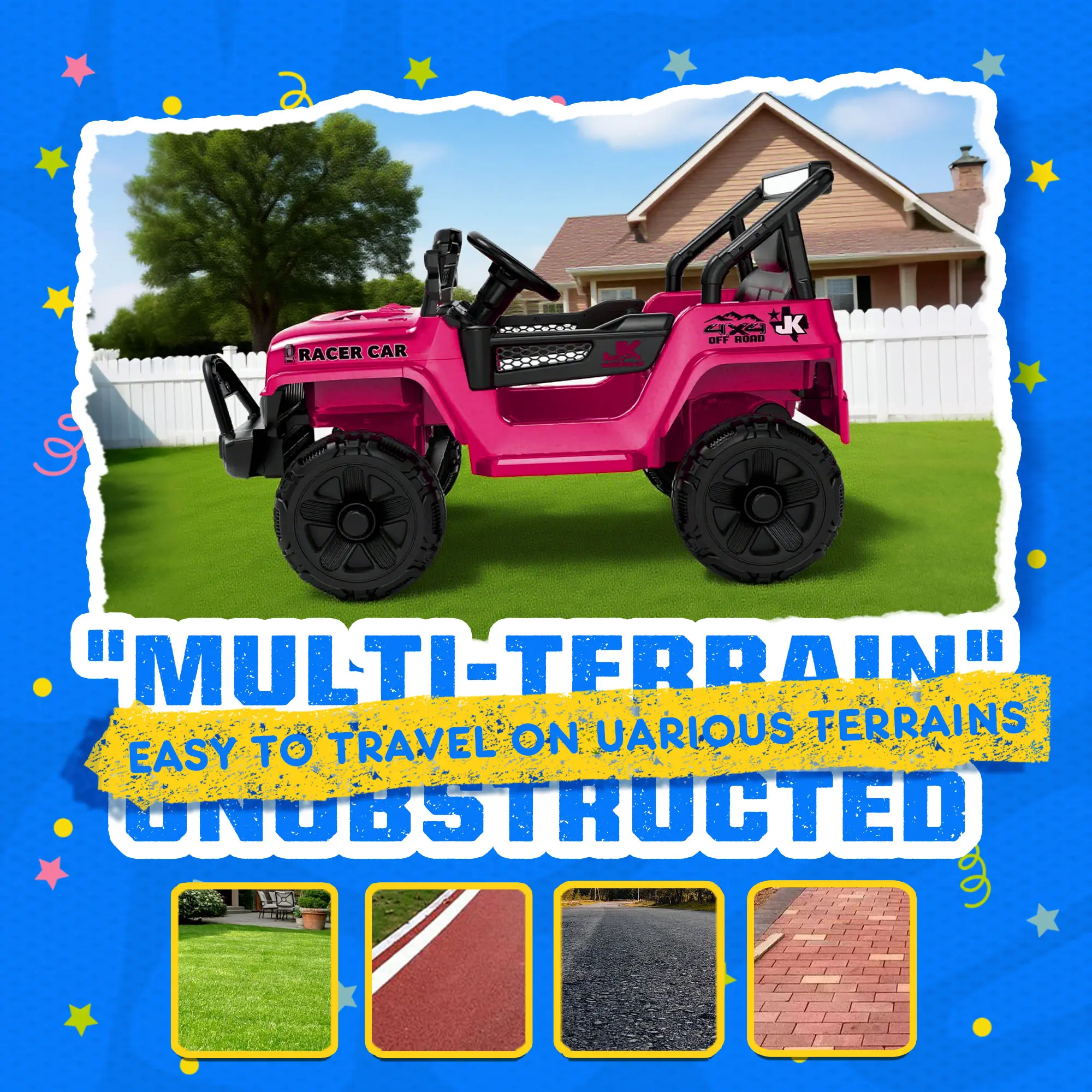 12V Kids Electric Truck with Parental Control & Bluetooth
