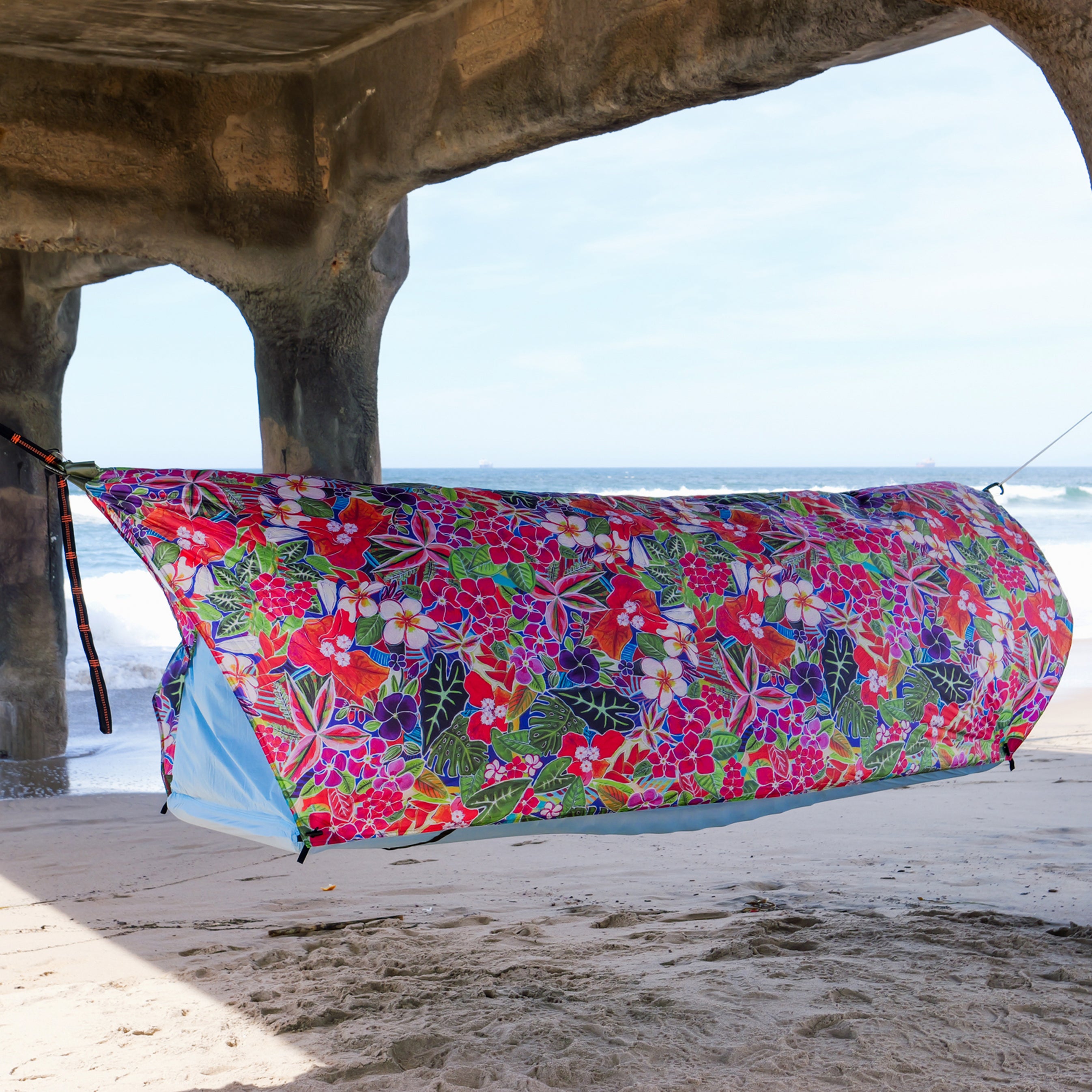 Camping Hammock Tent, Lay Flat Sleeping System with Bug Net & Rainfly, Spacious Portable Outdoor Shelter for Backpacking Hiking Camping