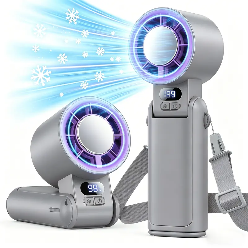 Benazcap Portable Handheld Turbo Fan 21,000 RPM & 199 Speeds