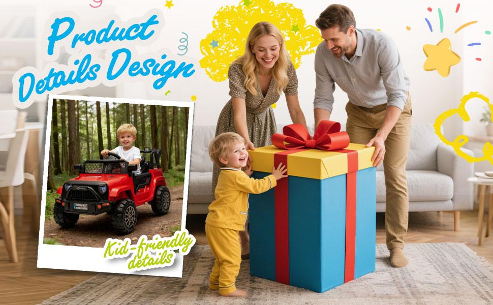 12V Kids Ride On Truck car W/Parents Control,2wd,Suspension System,Front Anti-Collision Bar Design,LED Headlights&Rear Reflective Stickers,Bluetooth,Music,USB,Soft Start&Stop Function For Kids 2-5., Toys For Kids, Kids Outdoor Play summerwins,Motorcycle