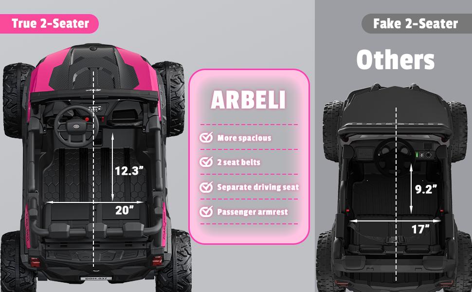 24V 2 Seater Ride on Car Truck, 4x200W, EVA Tires, 4WD/2WD, Rainbow Lights, Remote Control, Shock Absorbers, Bluetooth, Ride On UTV Toy for Kids &ndash; #DealsForYouDays