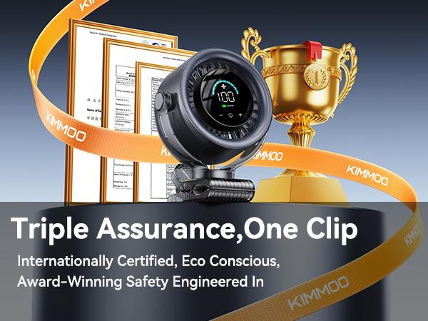 4000mAh Rechargeable Portable Clip on Fan-100-Speed Touch Control, LED Display, 360° Rotate Quiet Turbo Desk Fan, Small Battery Operated USB Fan for Stroller Bed Travel Camping Golf Gym summerwins,dorm essentials,home essentials