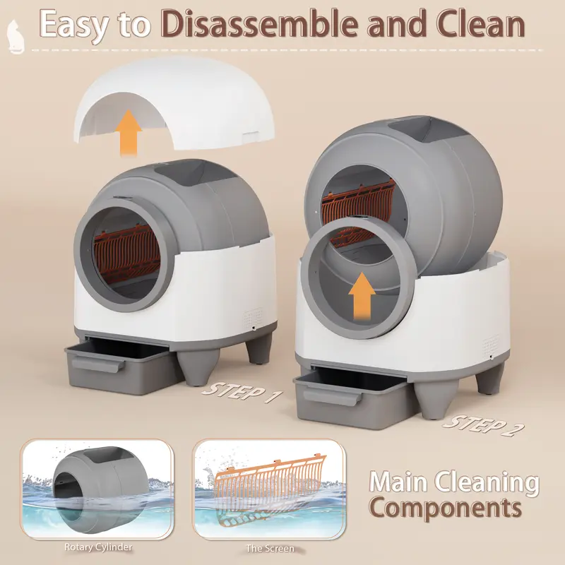 LOISEL Smart Self-Cleaning Cat Litter Box – App Control, Odor Control & Automatic Cleaning