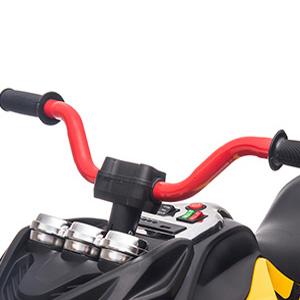 2026 New Kids 3-Wheeler ATV Motorcycle 12V Electric Ride-On Toy with LED Lights, Bluetooth, MP3, EVA Tires, Spring Suspension, Soft Start for Ages 3-6 Sturdy Handlebars Control Durable Astm Certification Plastic Safety
