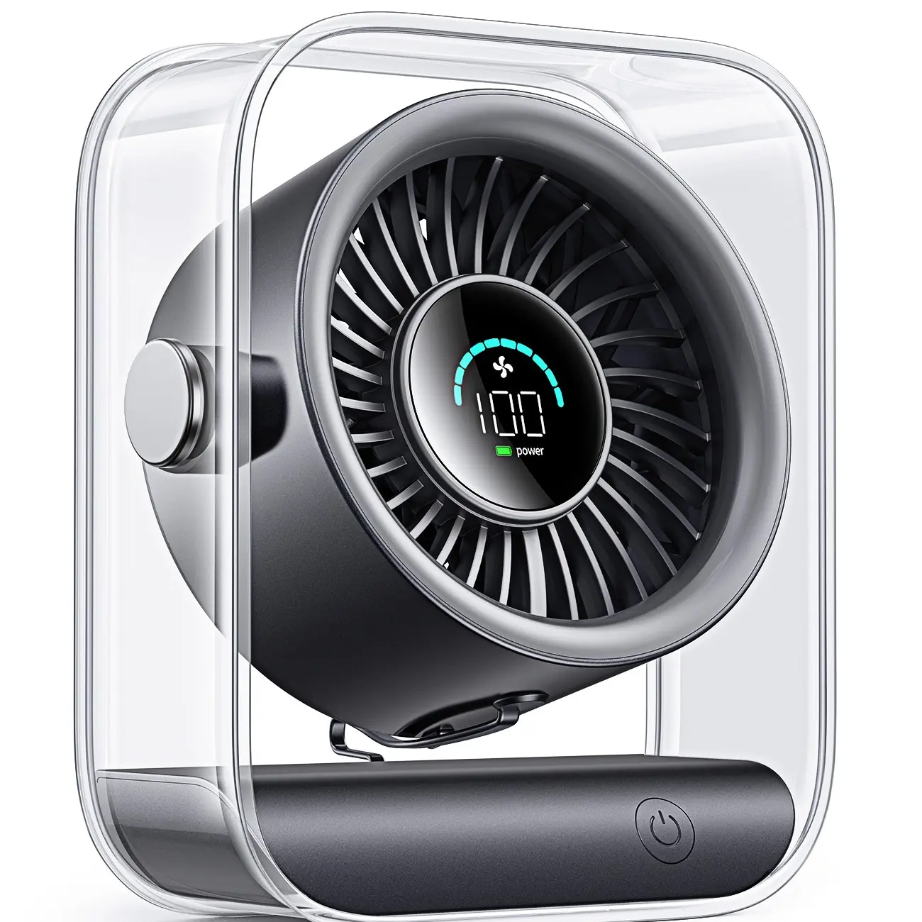 KIMMOO Rechargeable USB Desk Fan with 100 Speeds and Remote Control