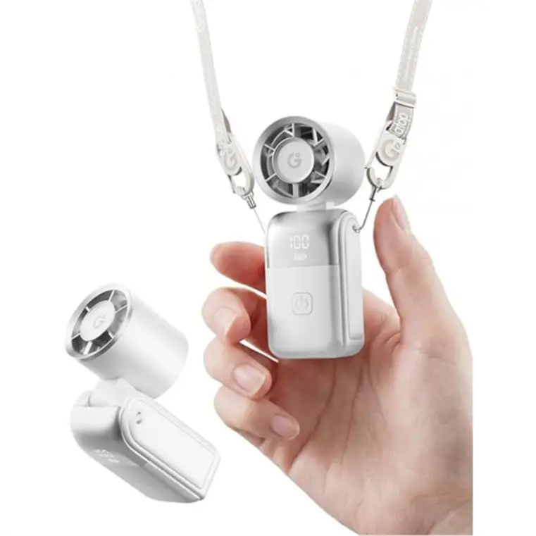 GAIATOP Super Mini Handheld Fan - USB Rechargeable, 6-Gear