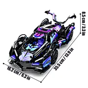 Mesiondy Cyberpunk V12 Hypercar Building Kit – 1039 PCS Premium Brick System | Italian Supercar Technic Model | Scissor Door & Active Wing Detail