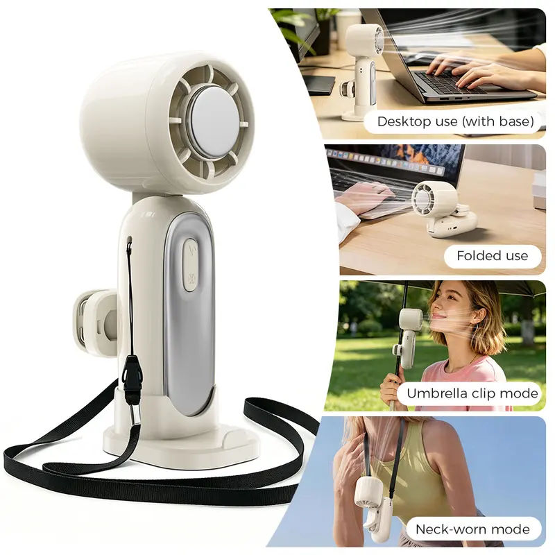 MAGIC JOHN Mini Handheld Cooling Fan – 199-Speed Portable Summer Fan