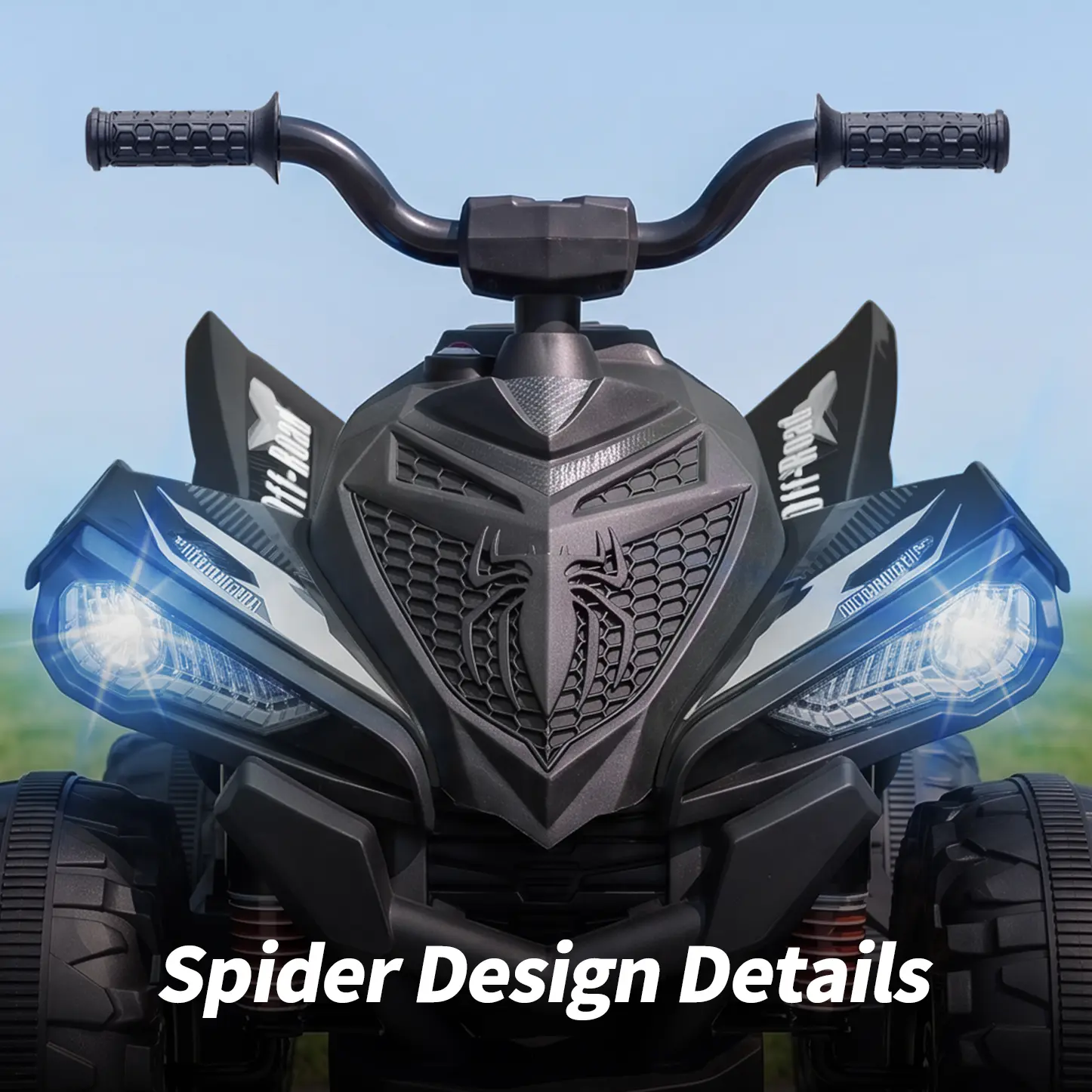 Hikiddo 24V Kids ATV 4-Wheeler with Bluetooth & 2 Seater