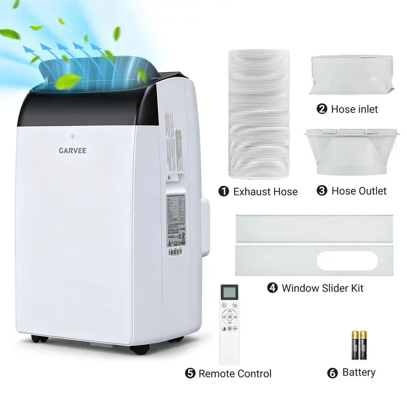 Garvee 14K/10K/8K BTU Portable AC 4-in-1 Cooling