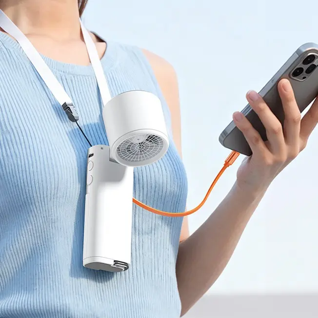 SWEETFULL 7-in-1 Portable Cooling Fan with Power Bank