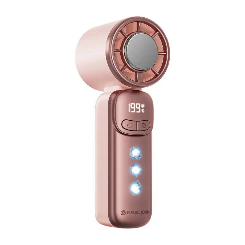 MAGIC JOHN Mini Handheld Cooling Fan – 199-Speed Portable Summer Fan
