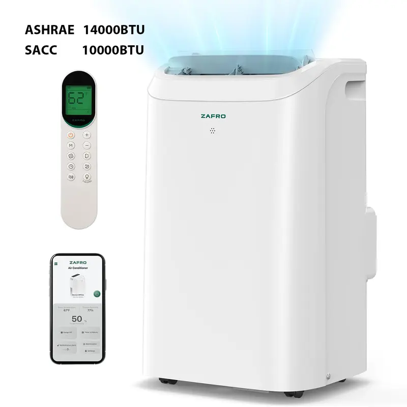 ZAFRO Portable Air Conditioner WiFi 44dB Ultra-Quiet