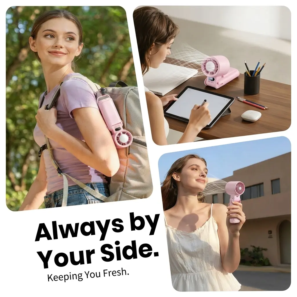 Benazcap Portable Handheld Turbo Fan 21,000 RPM & 199 Speeds