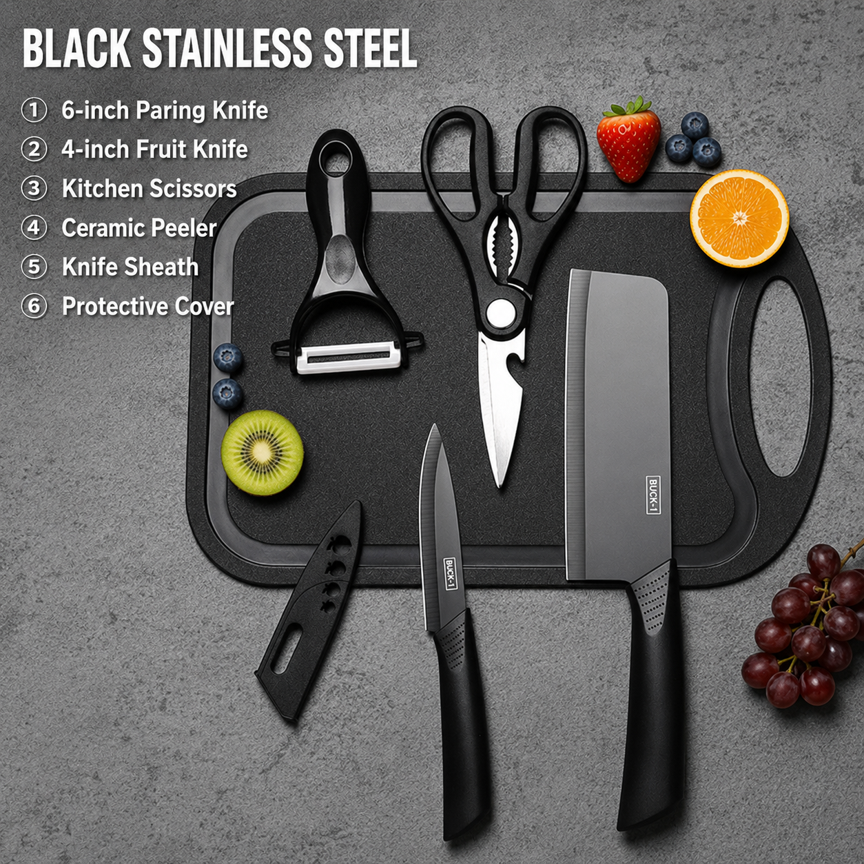 FXJYF Fruit knife kitchen set