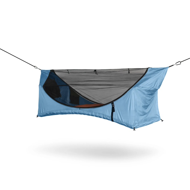 Camping Hammock Tent, Lay Flat Sleeping System with Bug Net & Rainfly, Spacious Portable Outdoor Shelter for Backpacking Hiking Camping