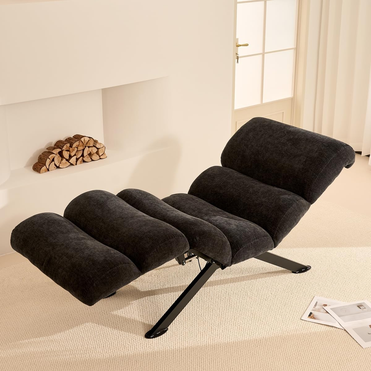 Power Reclining Lounge Chair with Extended Chaise Surface