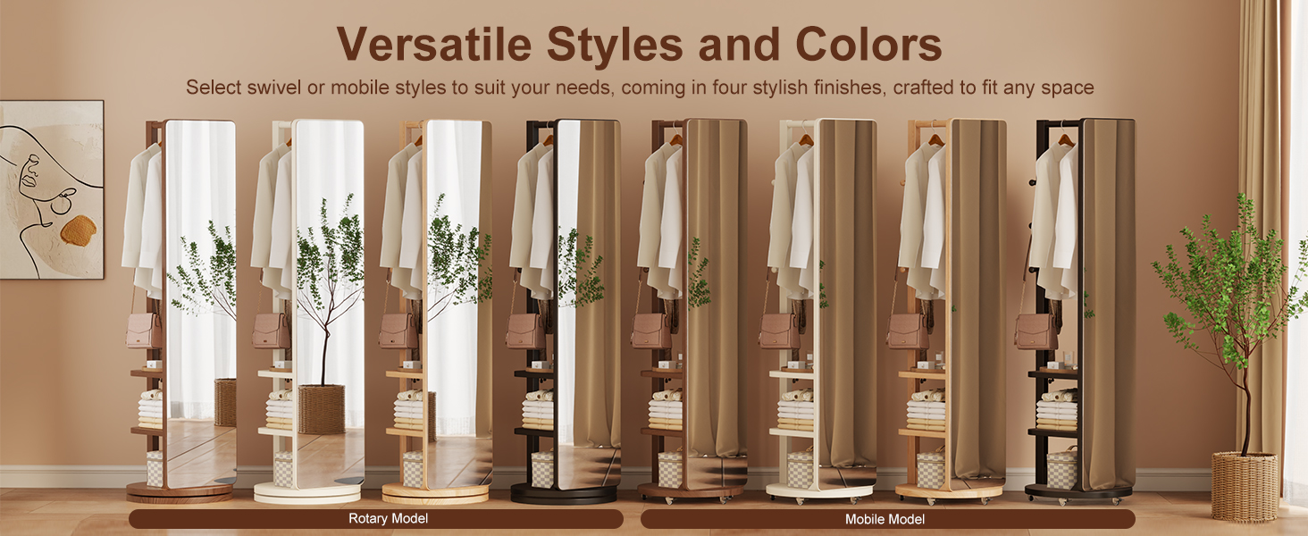 Various full length mirror and coat rack