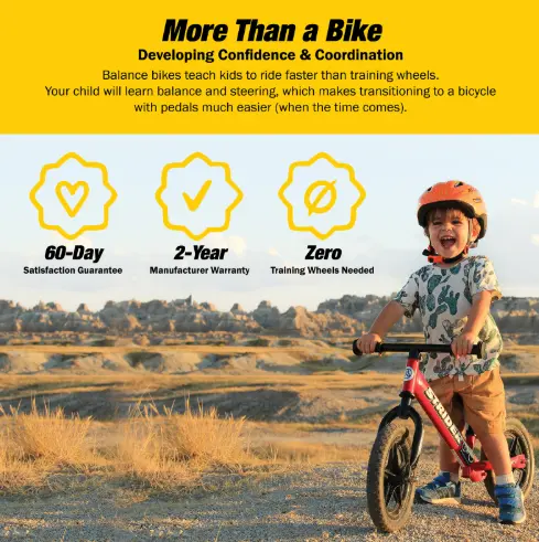 Strider Bikes 12" Classic Balance Bike for Kids