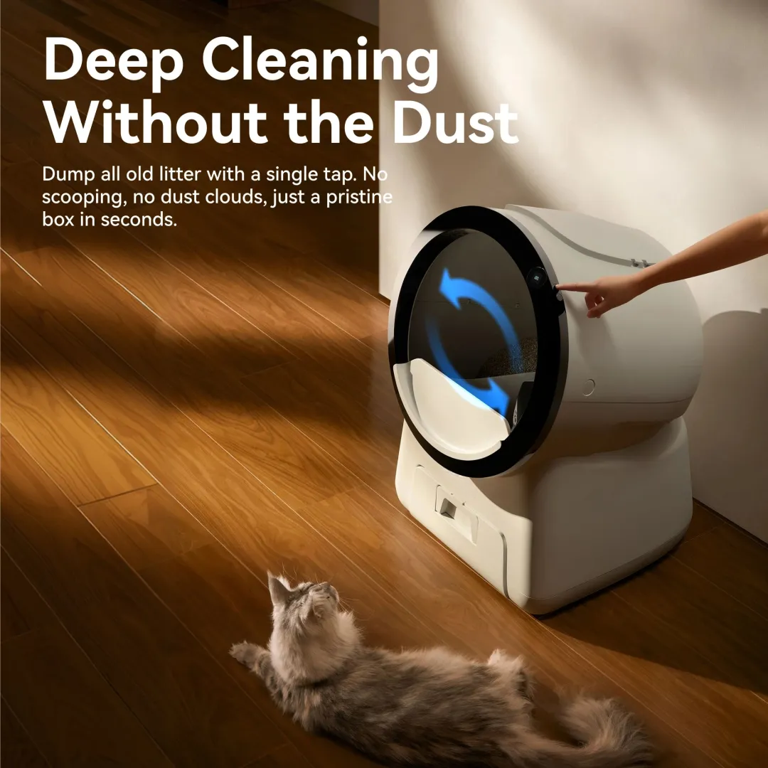 AI Smart Enclosed Self-Cleaning Cat Litter Box – Dual-Camera Monitoring, Odour Control & Multi-Cat Tracking