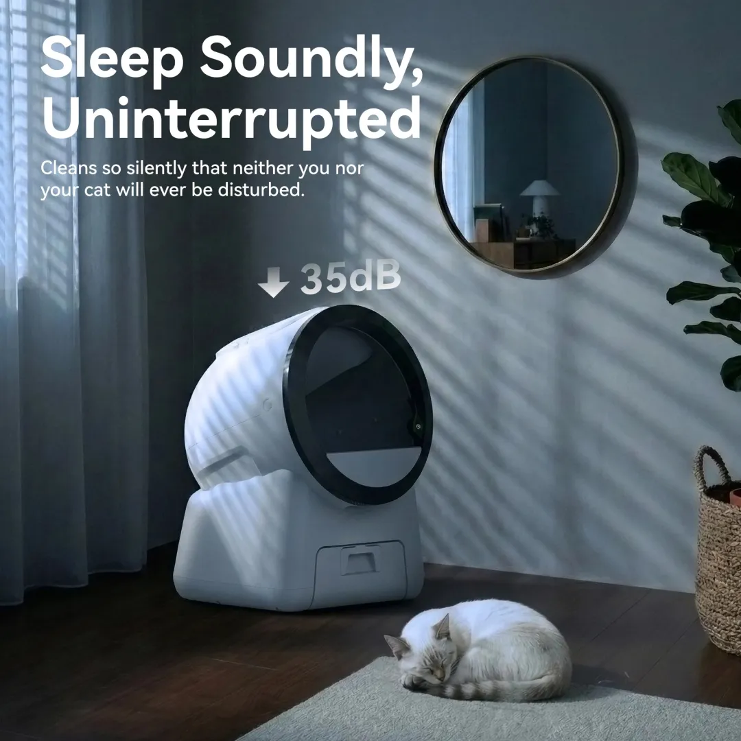 AI Smart Enclosed Self-Cleaning Cat Litter Box – Dual-Camera Monitoring, Odour Control & Multi-Cat Tracking