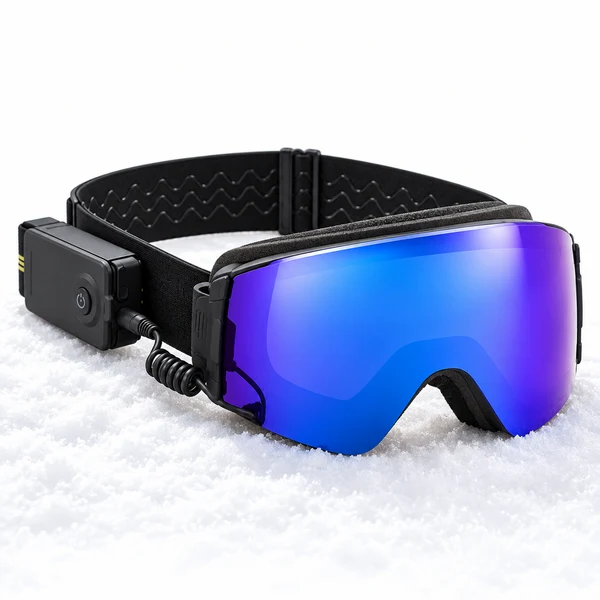 Heated Anti-Fog Snow Goggles – 8-Hour Battery, 3 Heat Levels & Adjustable Fit