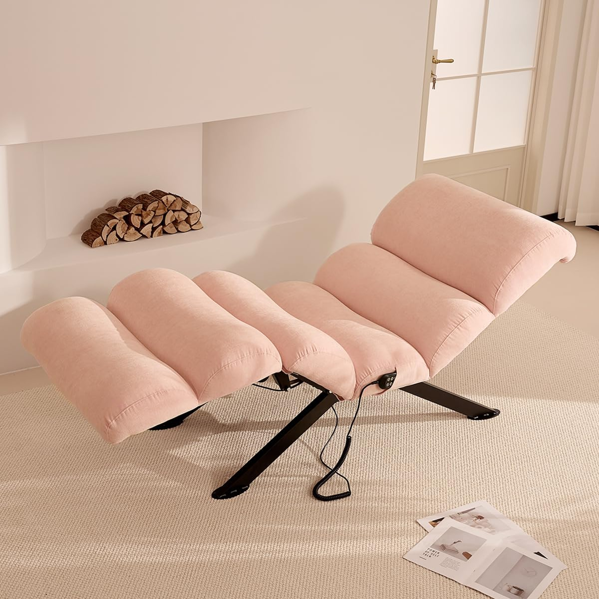 Power Reclining Lounge Chair with Extended Chaise Surface