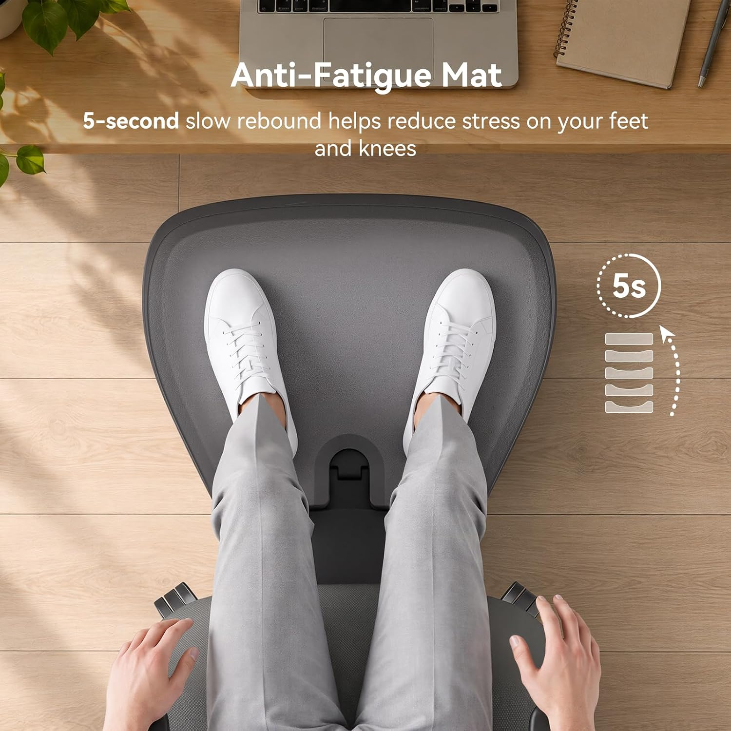 Adjustable Standing Desk Chair – Ergonomic Leaning Seat with 6 Dynamic Positions
