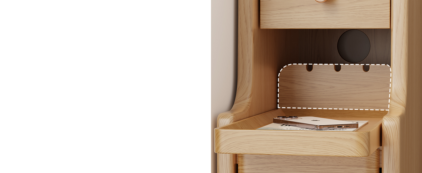 narrow nightstand