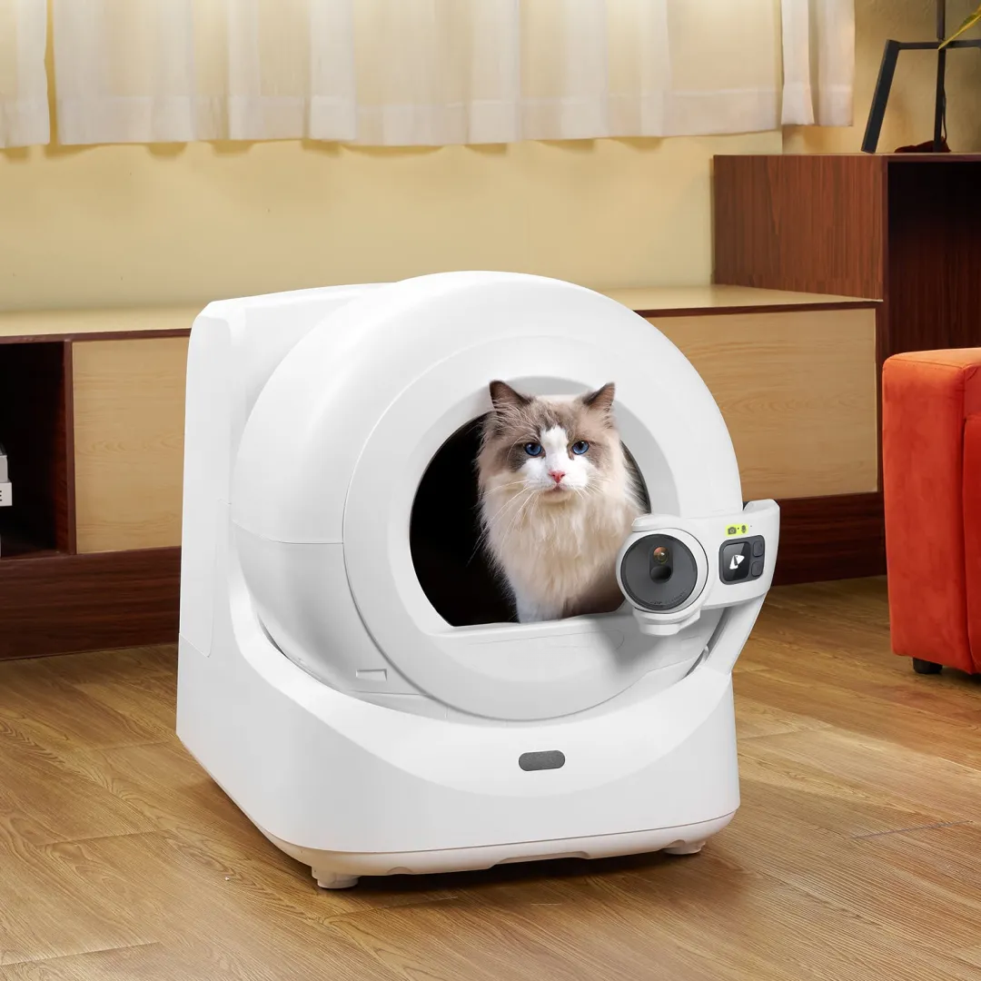 AI Smart Self-Cleaning Cat Litter Box – Auto-Sealing Waste, Multi-Cat Tracking & Odour Control