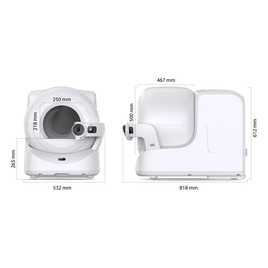 AI Smart Self-Cleaning Cat Litter Box – Auto-Sealing Waste, Multi-Cat Tracking & Odour Control