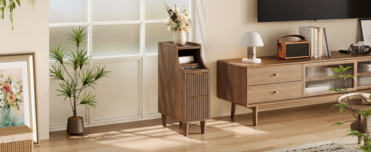 narrow nightstand