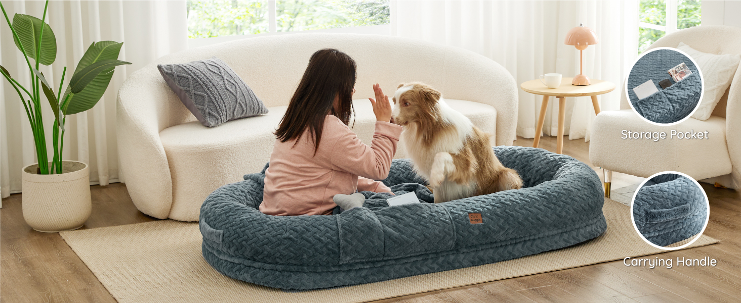 human dog bed
