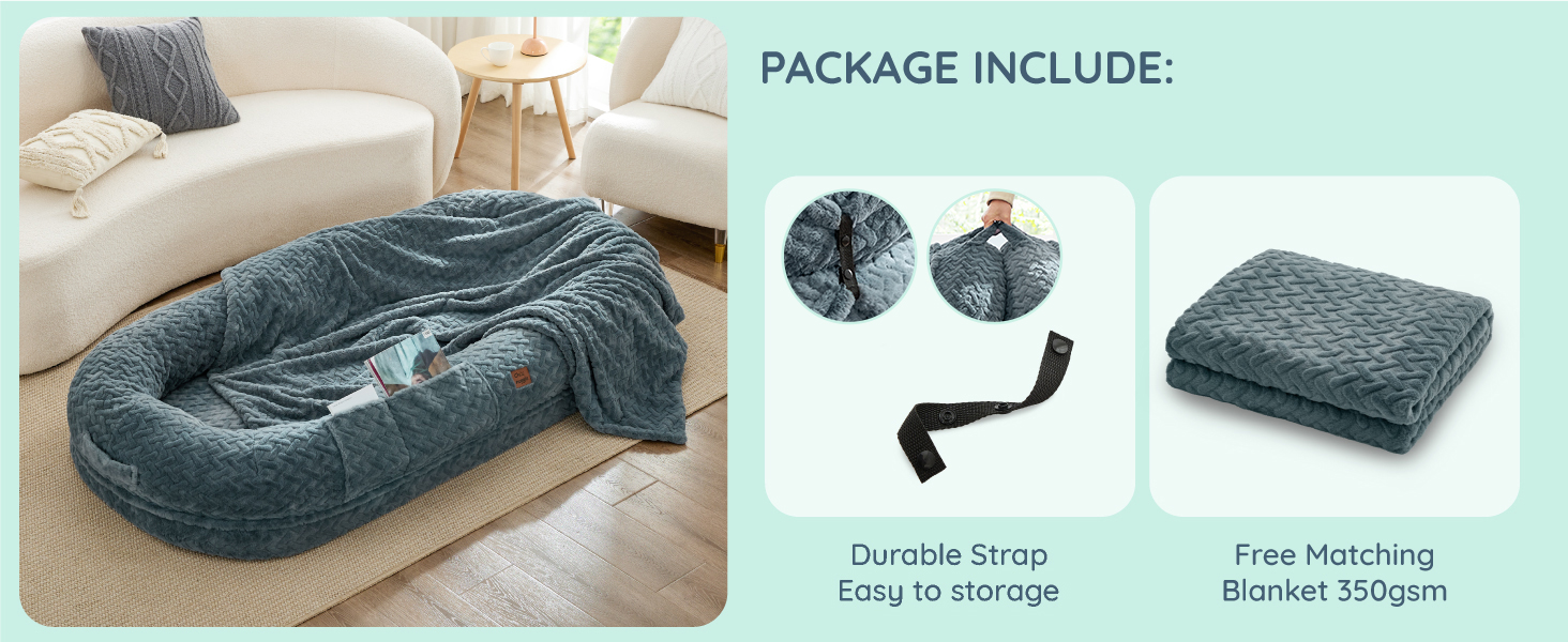 human dog bed