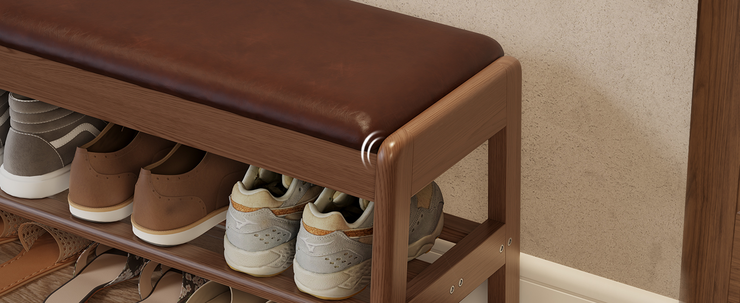 Shoe Rack Bench Shoe Bench with Flip-Top Storage