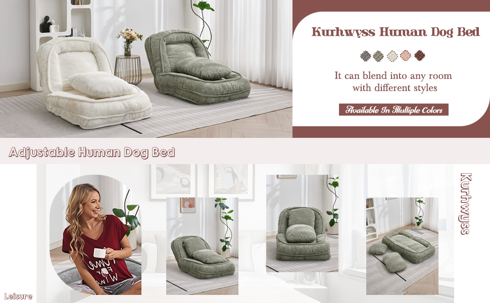 Upholstered Human Dog Bed