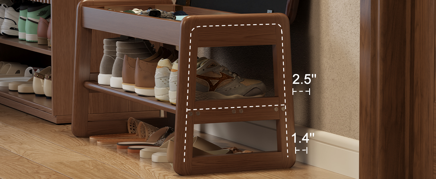 Shoe Rack Bench Shoe Bench with Flip-Top Storage